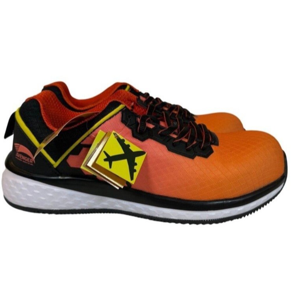 Avenger Women's Sz 7.5 A1891 Fusion EH Work Safety Boots / Sneaker Orange